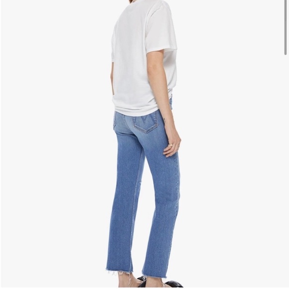 MOTHER High Waisted Rider Ankle Fray Size 30